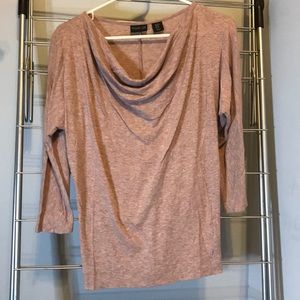 Heather pink 3/4 sleeve top